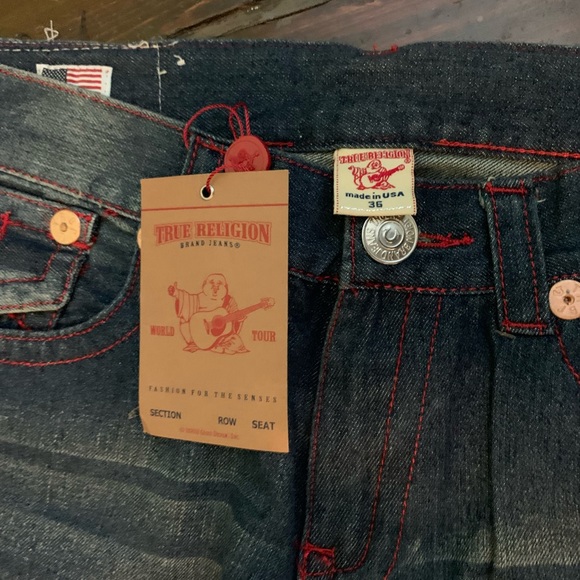 TRUE RELIGION JEANS W:36 BRAND NEW ORIGINALLY $350 - Picture 2 of 4